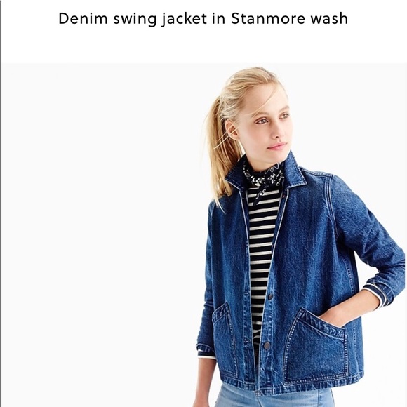 gap denim swing jacket